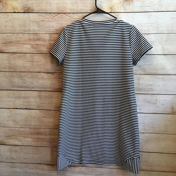 CABI CAPTAIN DRESS IN BLACK AND WHITE STRIPES - Picture 7 of 7